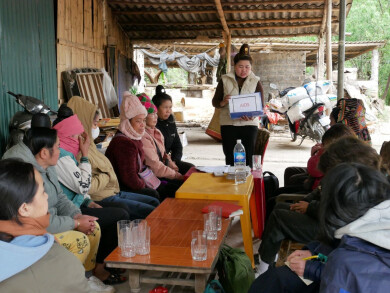 Formation auprès des bénéficiaires de Anh Chi Em - Entrepreneurs du Monde