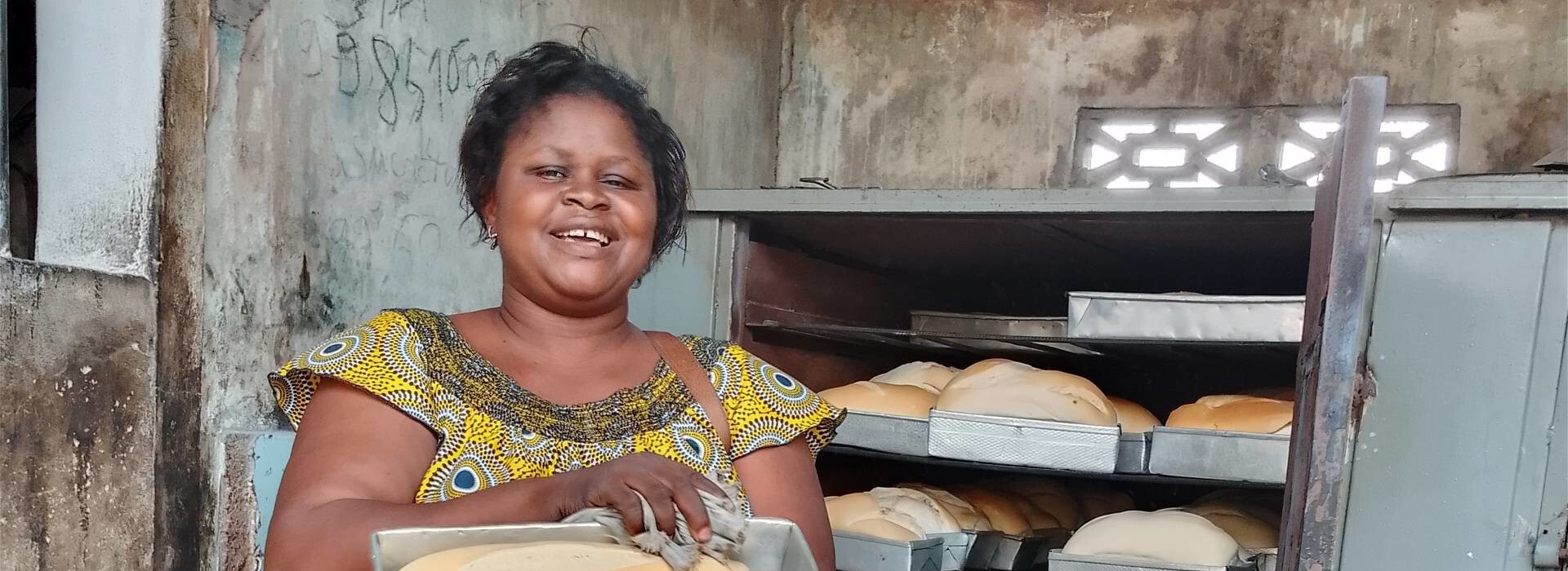 Jeanne Tossou - Boulangère et bénéficiaire d'Assilassimé
