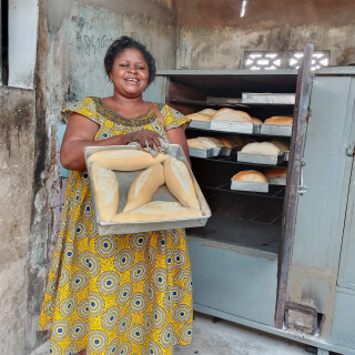 Boulangère bénéficaire d'Assilassimé au Togo