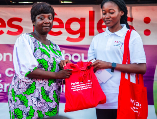 Action de sensibilisation au Togo sur la dignité menstruelle