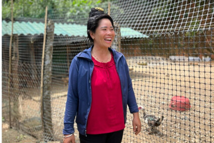 portrait de Bac Thi Kuyen, éleveuse accompagnée par Anh Chi Em au Vietnam