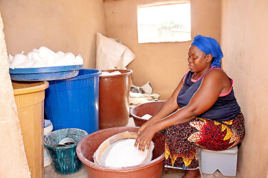 Femme bénéficiaire de Yikri au Burkina Faso