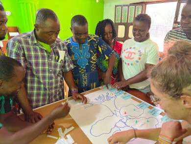 Atelier de travail sur la théorie du changement chez Elili au Libéria