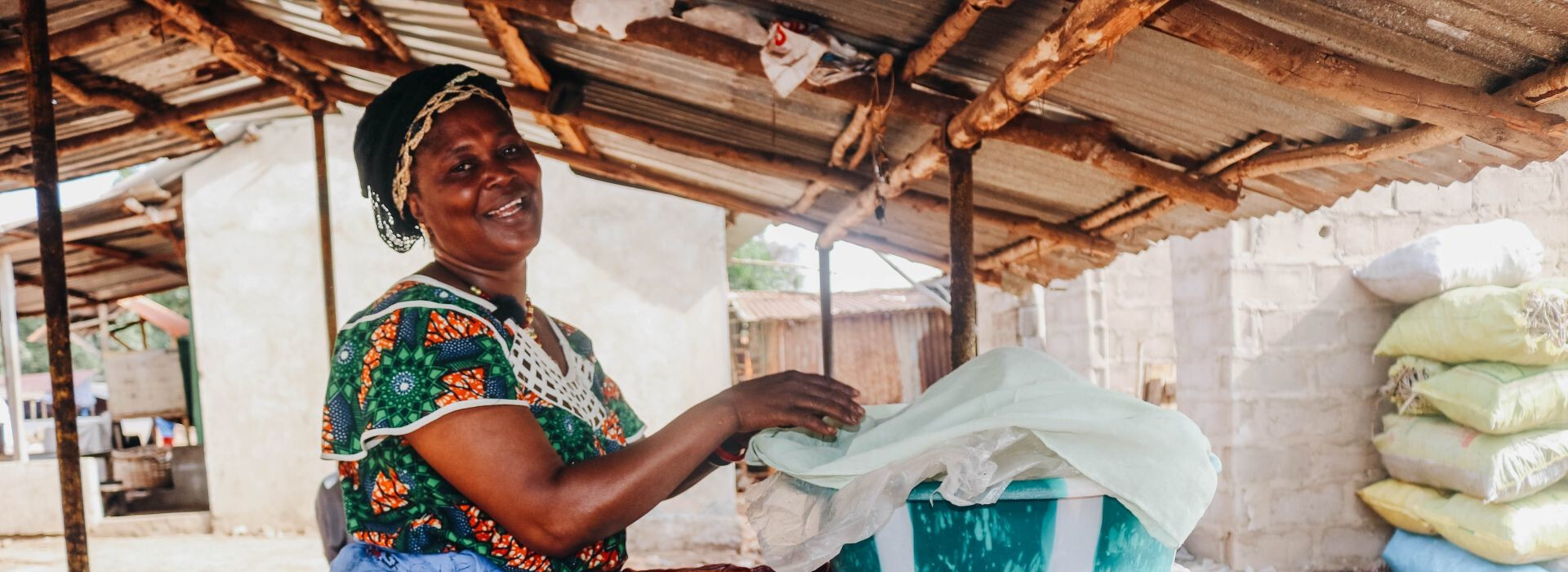 Femme restauratrice bénéficiaire de Wakili en Guinée