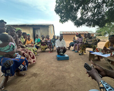 Group meeting at Alidé in Benin, an MFI created by Entrepreneurs du Monde, now independent and supp