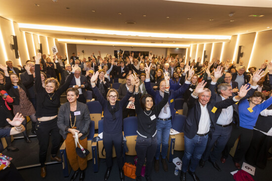 Participants au Pitch&Give d'Entrepreneurs du Monde