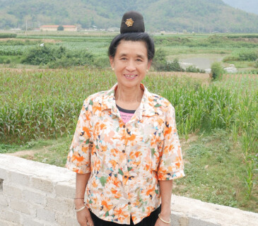 Agricultrice bénéficiaire du programme Anh Chi Em au Vietnam
