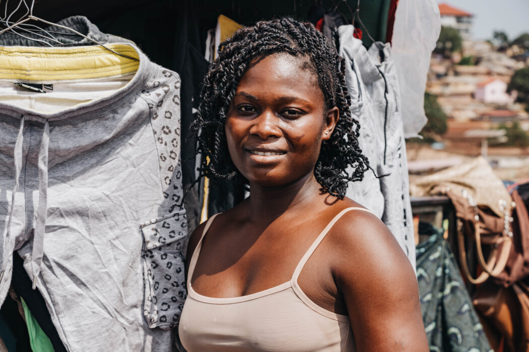 Mabinti, commerçante en Guinée accompagnée par Wakili