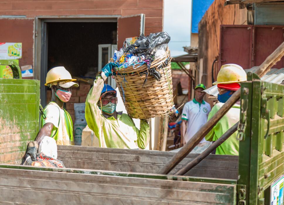 Opérateur de pré-collecte dans le cadre du projet GEDEC au Togo