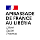 Logo de l'Ambassade de France au Libéria, partenaire d'Entrepreneurs du Monde