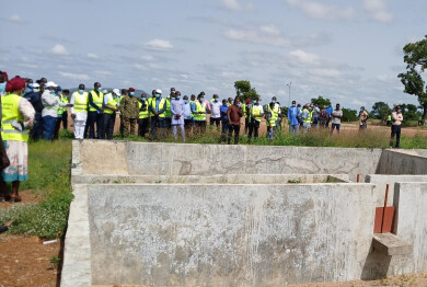 Visite d'un centre de traitement des déchets dans le cadre du lancement de la politique communale d