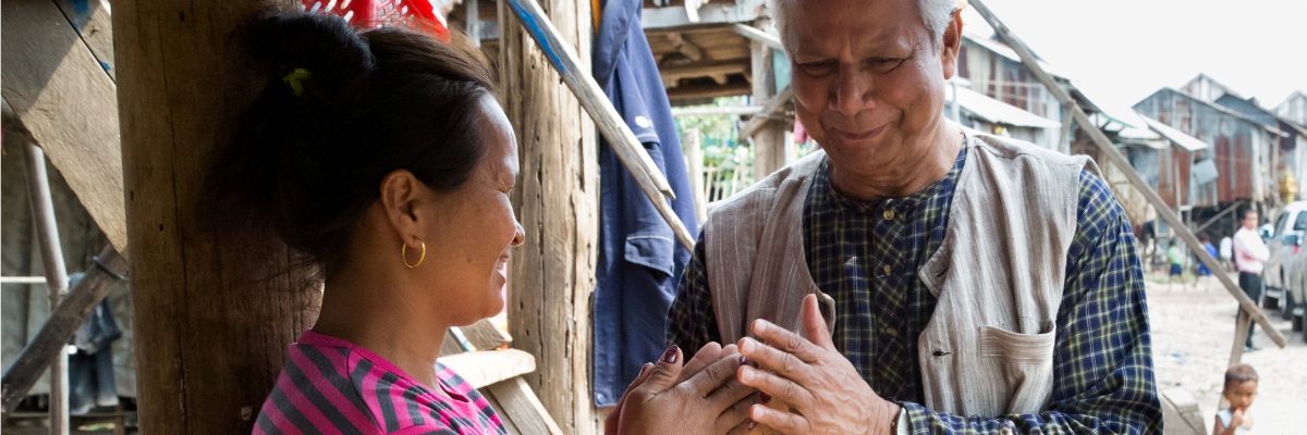 Muhammad Yunus visits us in Cambodia