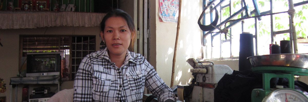 Phally, bénéficiaire Chamroeun au Cambodge