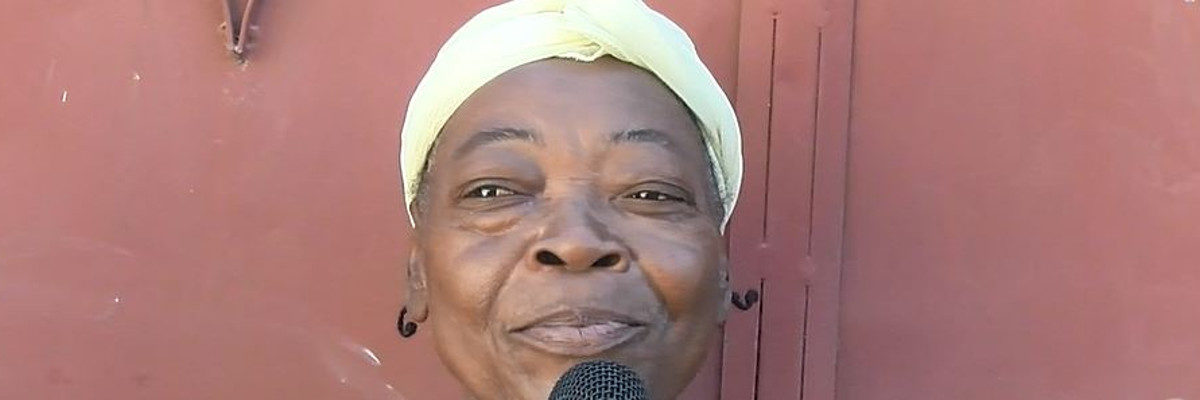 Rose Marie, a PMS beneficiary in Haiti